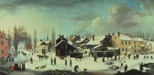 Winter Scene in Brooklyn, c.1817